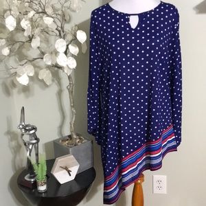 NEW DIRECTIONS ASYMMETRICAL TUNIC